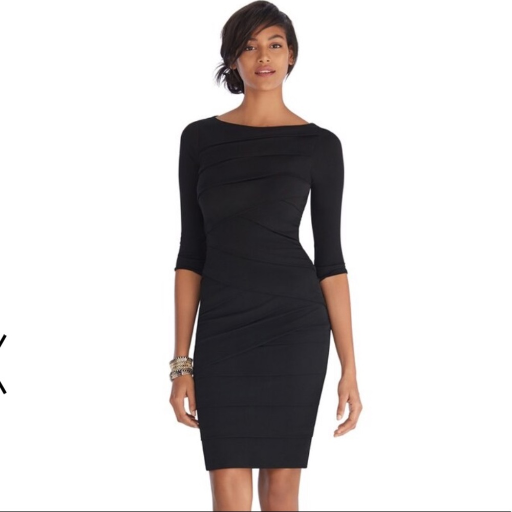 WHBM Instantly Slimming Black Dress NWT Size 12